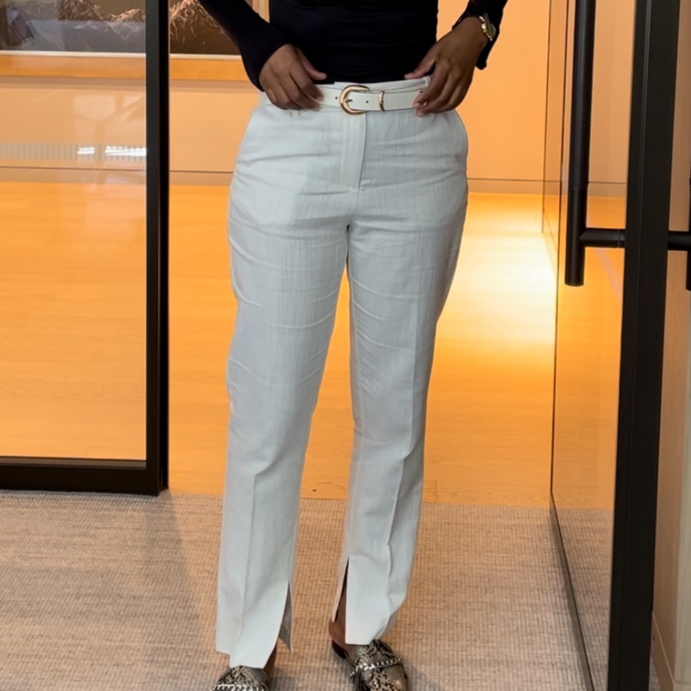 HM COTTON/LINEN BLEND PANTS - P1225